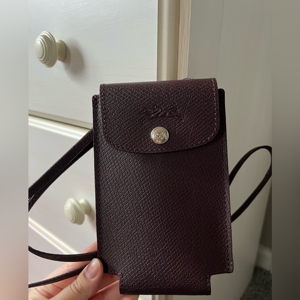 Longchamp Dark Plum Phone case